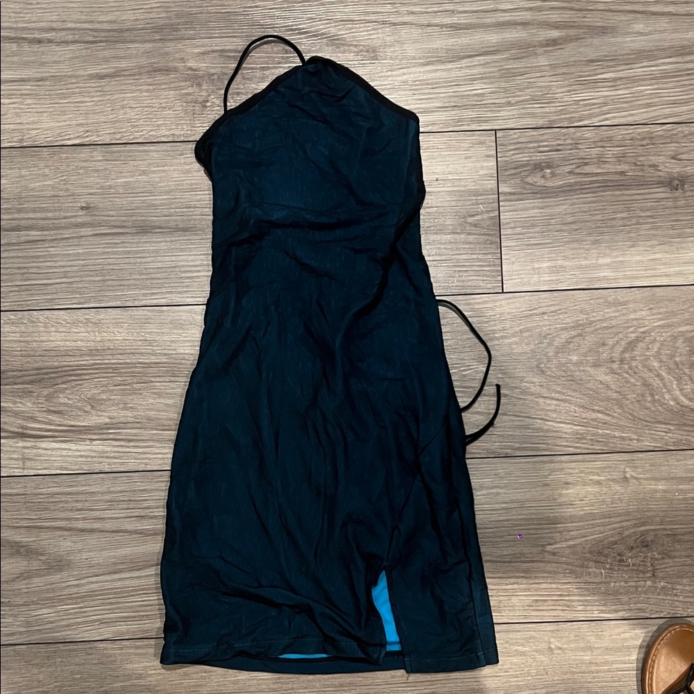 SHEIN Black Backless Dress